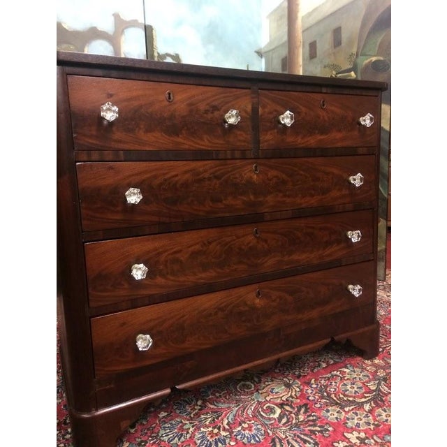 Item: Antique Mahogany Chest of Drawers. Age & Condition: Circa 1830. Refinished condition. Good, may have minor signs of...