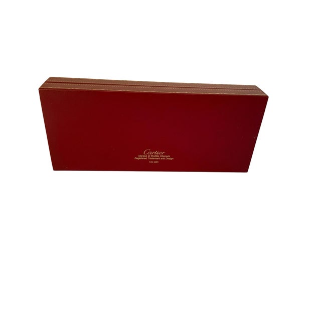 Vintage Must De Cartier Trinity Smooth Silver Plated Ballpoint Pen - Boxed W/ Serial D 14856 Made in France 1980s For Sale In Palm Springs - Image 6 of 6