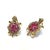 Art Deco Bochic "Orient" Vintage Ruby & White Topaz Turtle Earrings Set 18K Gold & Silver, A Pair For Sale - Image 3 of 18