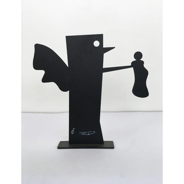 Black Painted Metal Sculpture by Riccardo Dalisi, Italy, 1980s For Sale - Image 11 of 18