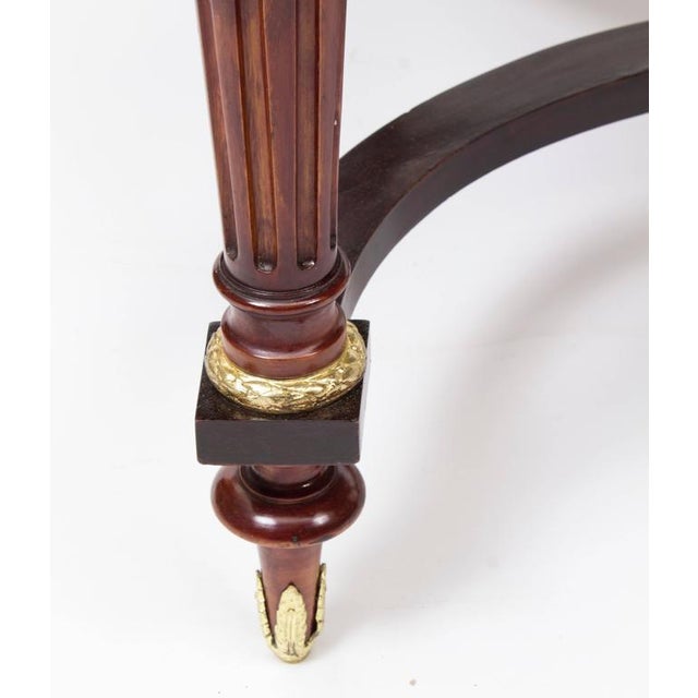 19th Century French Ormolu-Mounted Bureau Plat with Marquetry For Sale - Image 6 of 8