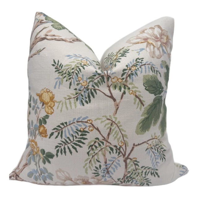 Lee Jofa Chinese Peony Pillow Cover For Sale