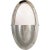 Modern Thomas O'Brien for Visual Comfort Signature Pelham Oval Light in Polished Nickel with White Glass For Sale - Image 3 of 4