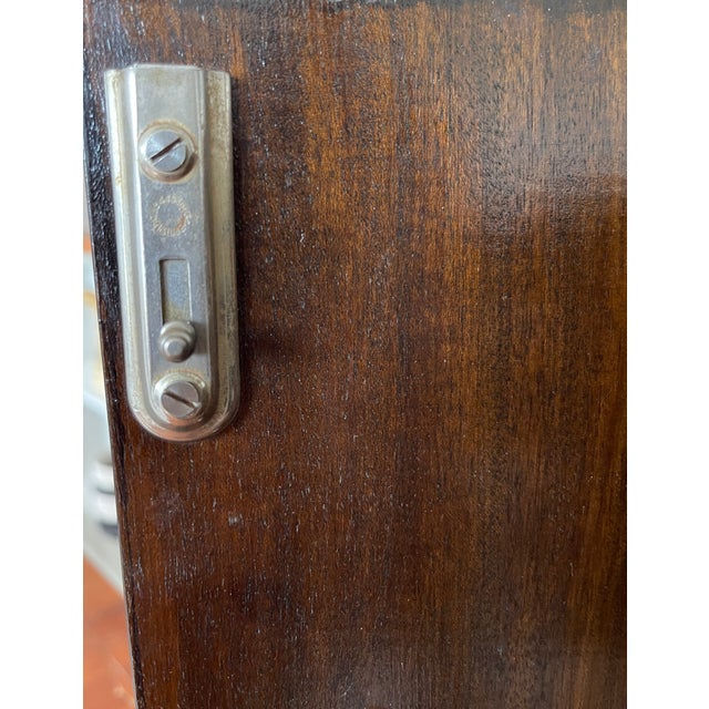 1930s Art Deco/Moderne Walnut Highboy Dresser For Sale - Image 12 of 13