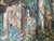 Blue Vintage Italian Riviera Oil Painting, Mediterranean Seascape, Gold Frame, 36x48 For Sale - Image 8 of 11