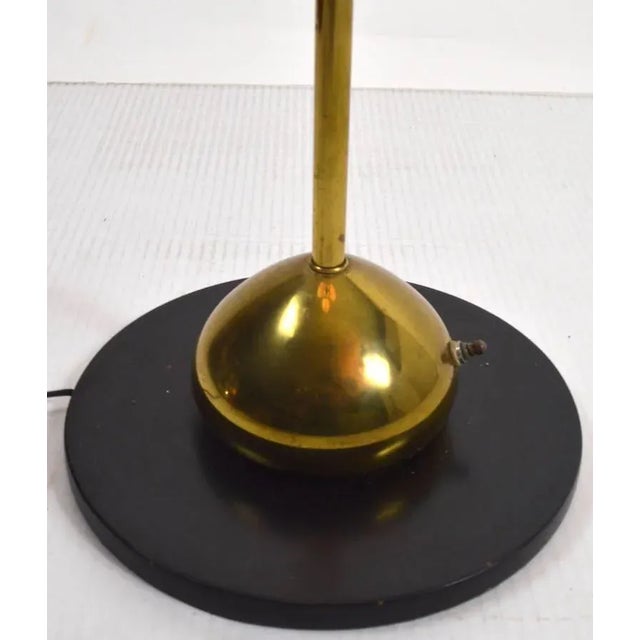 Mid-Century Modern Five Globe Light Sputnik Floor Lamp in Brass and Black For Sale - Image 3 of 11