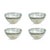 Transitional Lagoon 4-Inch Tall Alabaster Glass Bowls, Set of 4 For Sale - Image 3 of 3