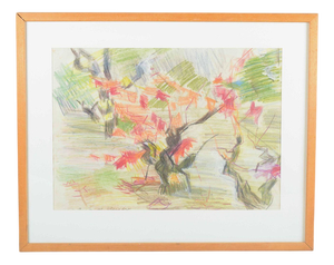 Brita Af Klercker, Colorful Abstract Composition, Pastel on Paper, 1950s-1960s