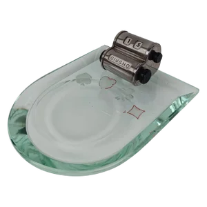 Mid-Century Italian Ashtray and Perpetual Calendar in the style of Fontana Arte, 1950s
