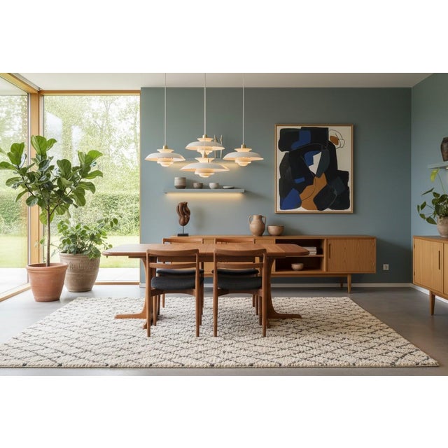 Vintage Extendable Dining Table in Teak with Two Extension Leaves, 1960s For Sale - Image 12 of 13