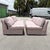 Postmodern Mauve/Pink Sectional Sofa - 2 Pieces For Sale In West Palm - Image 6 of 12