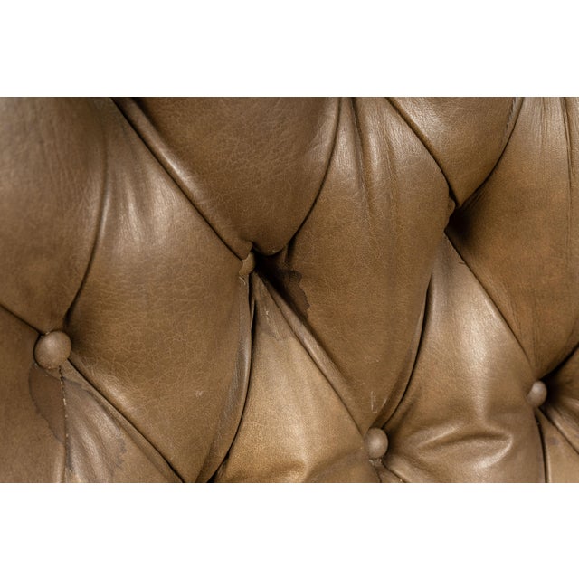 Vintage Tufted Sleepy Hollow Armchair in Beige For Sale - Image 13 of 13