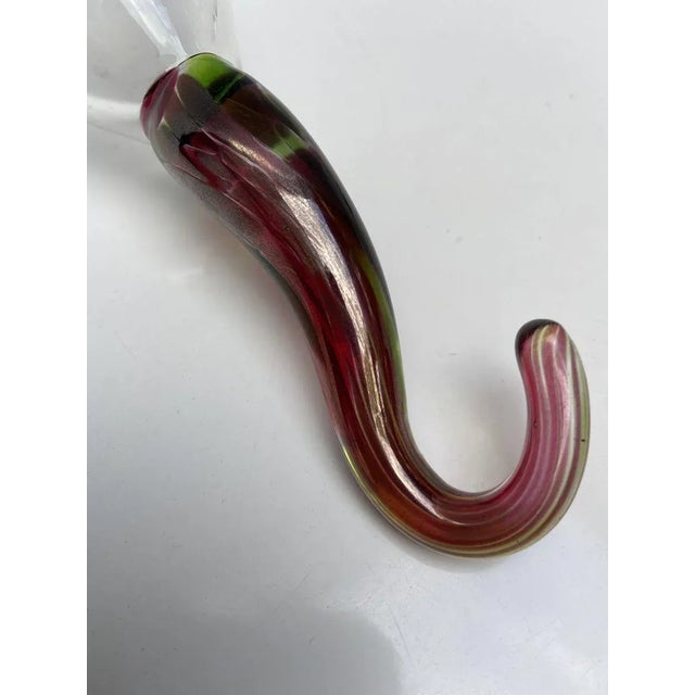 1990s Suspended Glass Object by Serge Mansau for Murano, 1992 For Sale - Image 5 of 6