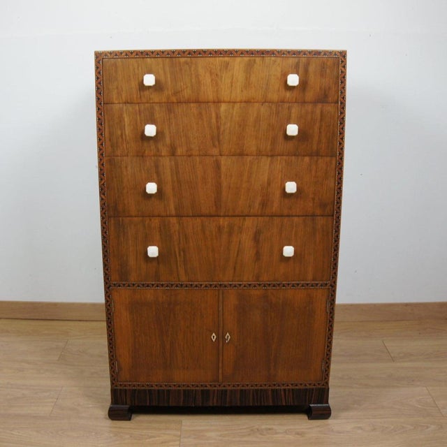 Art Deco Lowboy Cabinet by Bath Cabinet Makers, 1930s For Sale - Image 10 of 10