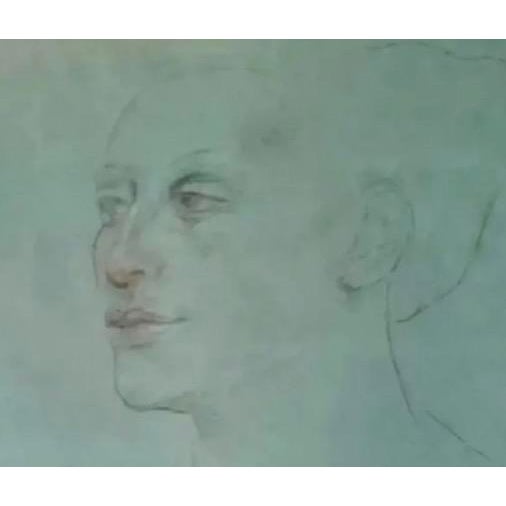 1960s Portrait Drawing of a Woman, Gallery Framed For Sale - Image 16 of 17