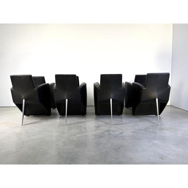 J. Lang Armchairs by Philippe Starck for Aleph, 1980s, Set of 8 For Sale - Image 9 of 17