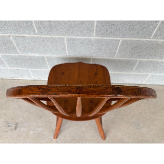 Hunt Country Furniture Hoop Back Oak Dining Side Chairs - Set of 4 For Sale - Image 10 of 12