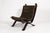 Original Focus sling-type lounge chair, manufactured by Bramin Møbler in the 1970s. The chair contains a dark brown colour...