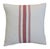 Custom-tailored pillow by Mike Seratt of The Prized Pig, in a French red striped cotton fabric. Double-sided with the same...