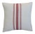 Custom-tailored pillow by Mike Seratt of The Prized Pig, in a French red striped cotton fabric. Double-sided with the same...