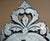 Antique Venetian Etched Glass Heart Shaped Wall Mirror, Italy, 1910s For Sale - Image 5 of 18
