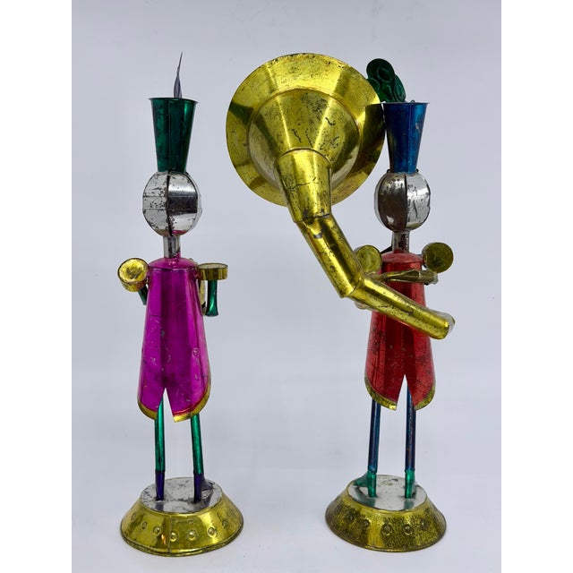 Vintage Mexican Tin Soldiers, Whimsical Mexican Folk Art For Sale - Image 4 of 14
