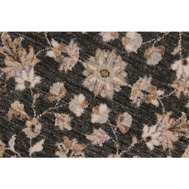 1990s Boho Chic Ziegler Gray/Ivory Wool Runner Rug- 2'7'' X 8'2'' For Sale - Image 5 of 10