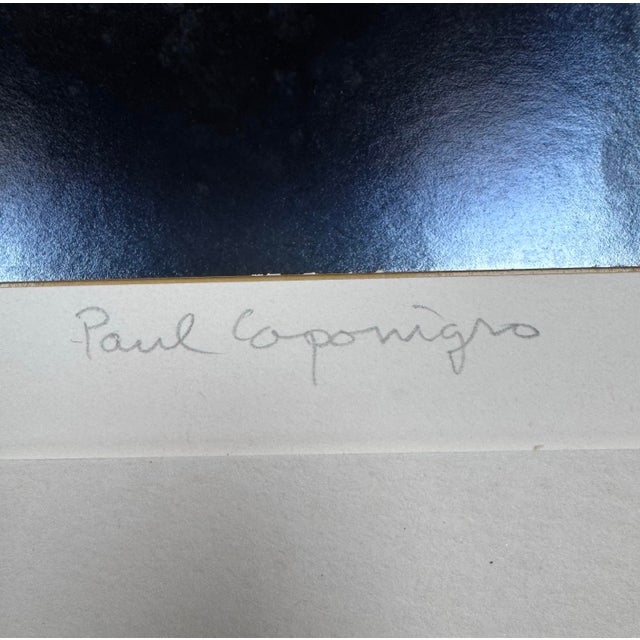 Mid-Century Modern Signed Paul Caponigro “Stonehenge” Original Silver Gelatin Photograph, Gallery Provenance For Sale - Image 3 of 4
