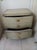 Vintage Wood Nightstand 2 Drawer Mid Century Modern Style: Mid Century Modern Color: Gray Dimensions: 22" W x 23" H 18" D