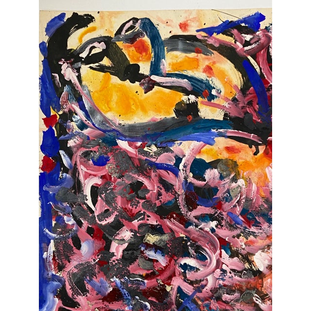 This is a stunning Original Mixed Media Painting on Paper by Listed California Artist, Hendrik Grise (1914-1982). Grise...