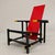 Red and Blue Maestri Series Armchair by Gerrit Thomas Rietveld for Cassina, 1980s For Sale - Image 13 of 18