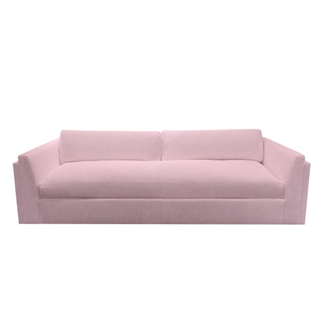 Not Yet Made - Made To Order Repose Sofa by the Drawing Room Atl - Upholstered in Cozy Alpaca Fur - Carnation - Comfortable Cloud Like Sofa With Single Seat Cushion For Sale - Image 5 of 5