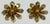 Figurative Vintage Brass Floral Candlestick Holders, a Pair For Sale - Image 3 of 6
