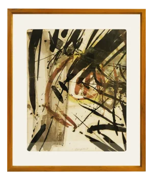 Mario Fallani, Abstract Composition, 1950s, Mixed Media
