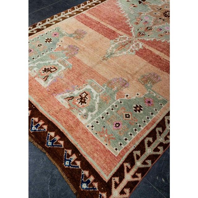 Textile Turkish Vintage Rug 5'6" x 12'9" #21302 For Sale - Image 7 of 8