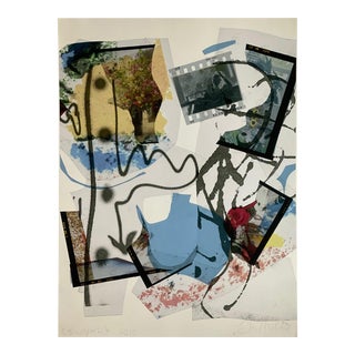 Early 21st Century ”Summer Flowers” Abstract Expressionist Photo Collage Print by Peter Astrom For Sale