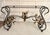 1960s Italian Style Wrought Iron & Gilt Leaf Glass Console Table For Sale In Los Angeles - Image 6 of 15