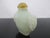 Late 19th Century Chinese Green Jade Carved Mock Mask Ring Handle Snuff Bottle For Sale - Image 5 of 10