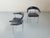P40 Leather Chairs by Giancarlo Vegni and Gianfranco Gualtierotti for Fasem, 1980s, Set of 2 For Sale - Image 3 of 10