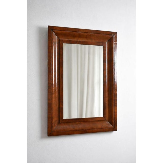 Rectangular Mirror in Mahogany, 1940s For Sale - Image 3 of 5