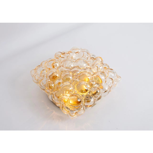 Gold Small Amber Bubble Glass Sconce by Helena Tynell for Limburg, Germany, 1960s For Sale - Image 8 of 10
