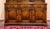 Antique English Large Bookcase Cupboard Cabinet Triple Door Glass Oak C. 1930s For Sale - Image 10 of 18