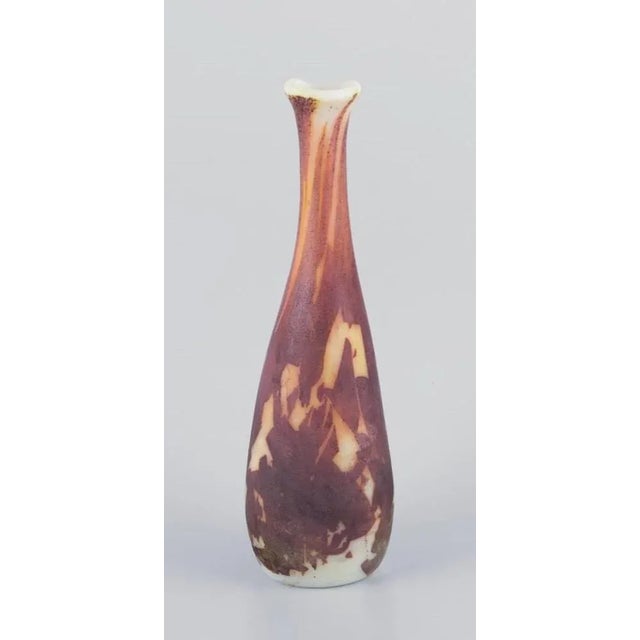 Tall Narrow-Necked Murano Glass Vase from Cenedese, 1960s For Sale - Image 3 of 10