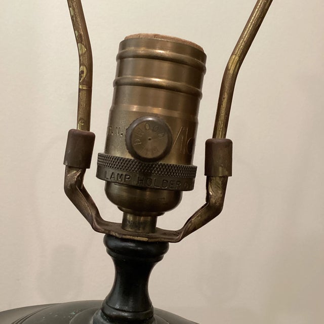 Dark Green Vintage Late 20th Century Wildwood Table Lamp For Sale - Image 8 of 13