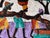 Vintage African Batik Wall Hanging Painting For Sale - Image 9 of 11