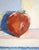1980s Hachiya Persimmons & Fan, Modern Still Life With Red-Orange and Blue by Anita Heckman For Sale - Image 5 of 7