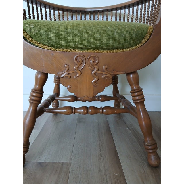 Vintage chair from Sweden. Needle point stitch on seat. All orginal wood. The rest is unknown other than that it is from...