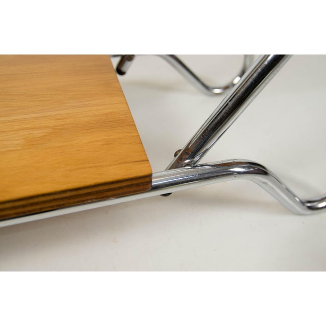 Wood Mid-Century Modern Flower Stand in Chrome and Plywood from Kovona, 1960s For Sale - Image 7 of 10