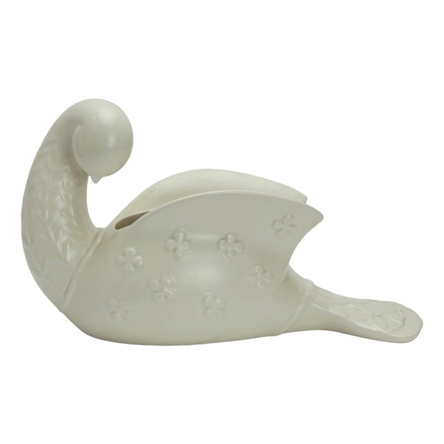 Beswick Dove Vase in Ivory and Ceramic attributed to Kathi Urbach, England, 1950s For Sale