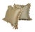 A beautiful pair of blend-down filled toss pillows with a rich tassel fringe. The face fabric is Jim Thompson “Feathers”...